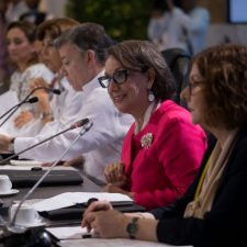 La Secretaria General Iberoamericana, en un momento de la Cumbre